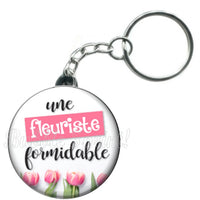 Porte-clés fleuriste