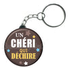 Porte-clés Saint valentin- Chéri qui déchire
