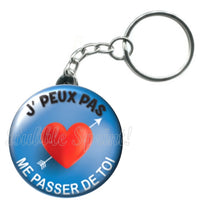 Porte-clés Saint valentin- j'peux pas