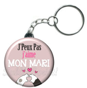 Porte-clés J'peux pas j'aime mon mari, Saint valentin