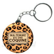 Porte-clés ma femme est une coquine