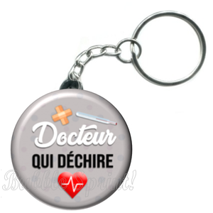 Porte-clés Docteur qui déchire