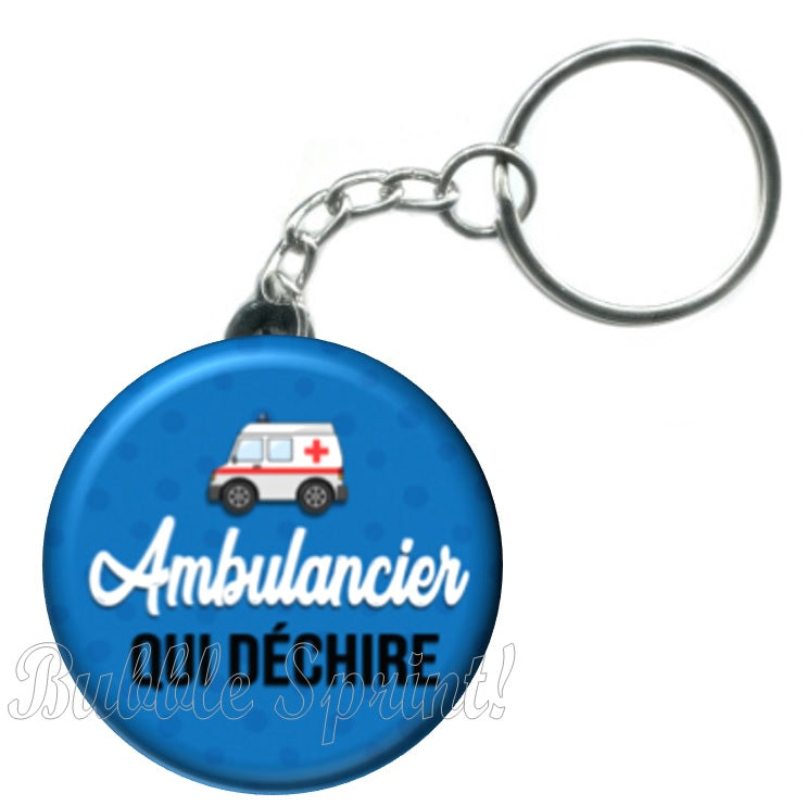 Porte-clés Ambulancier qui déchire