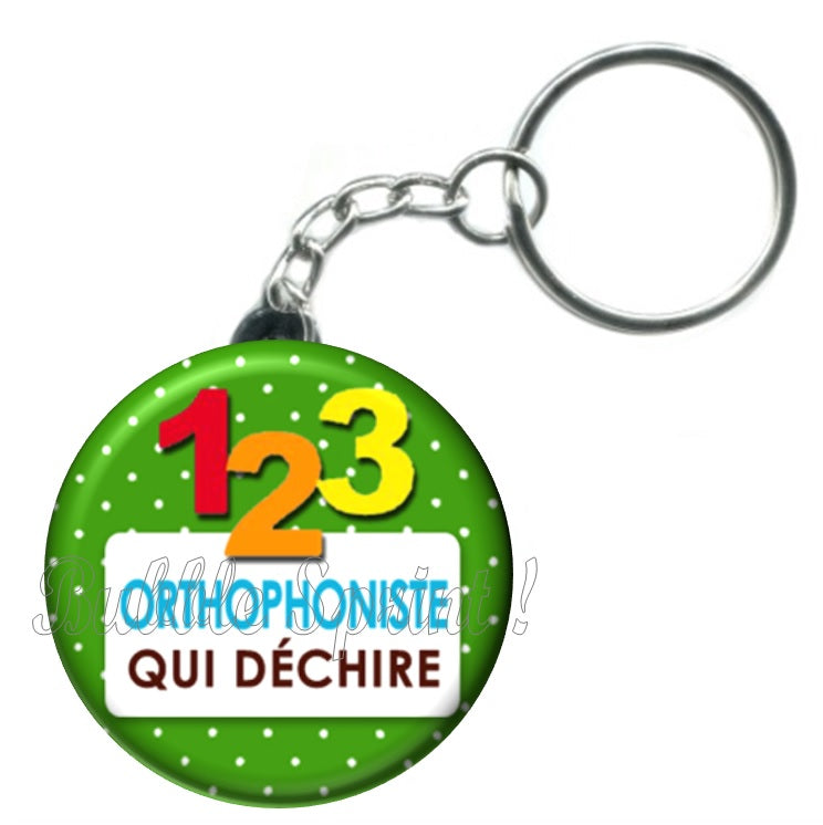 Porte-clés Orthophoniste