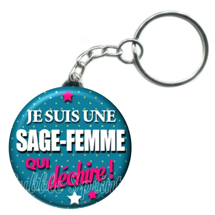 Porte-clés Sage-femme