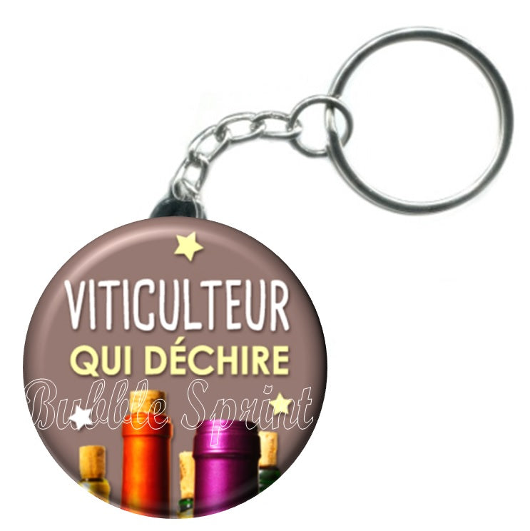 Porte-clés Viticulteur