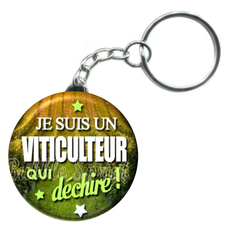 Porte-clés Viticulteur