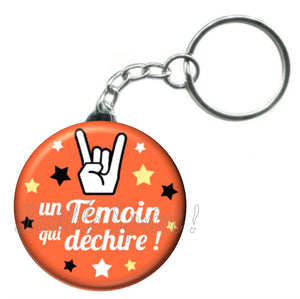 Porte-clés Témoin de mariage