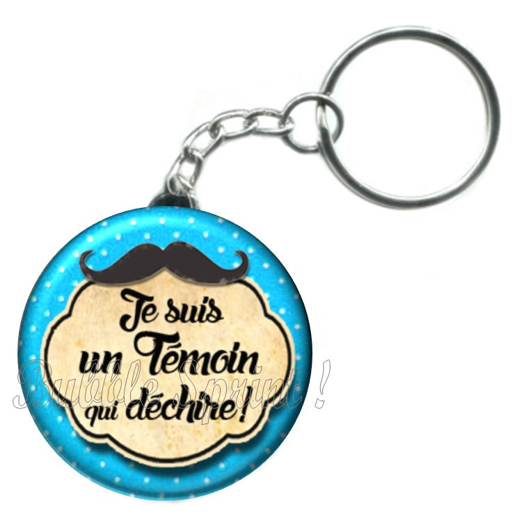 Porte-clés Témoin de mariage