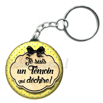Porte-clés Témoin de mariage