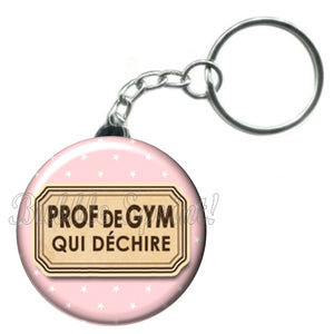 Porte-clés Prof de gym