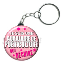 Porte-clés Auxiliaire de puériculture