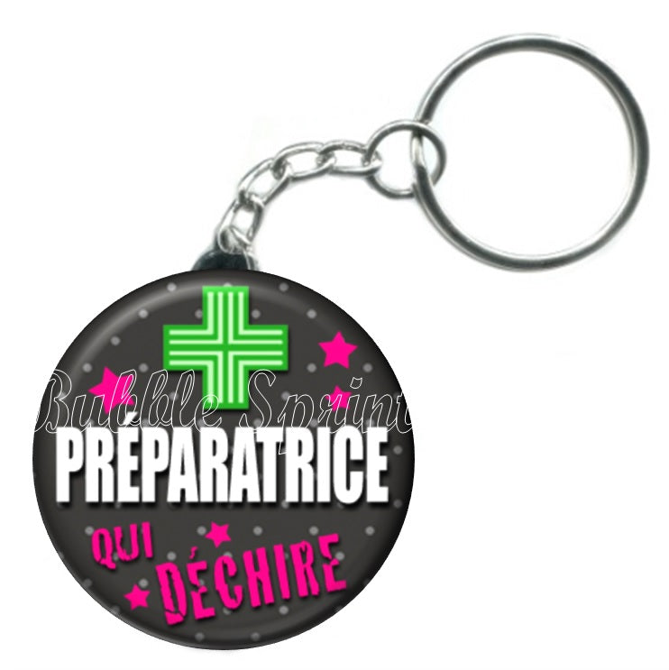 Porte-clés Préparatrice pharmacienne
