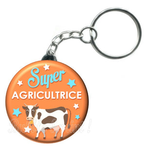 Porte-clés Agricultrice