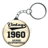Porte-clés date vintage 1960