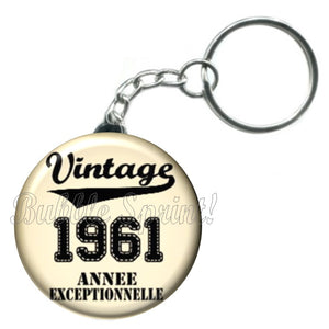 Porte-clés date vintage 1961