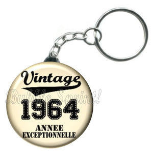 Porte-clés date vintage 1964