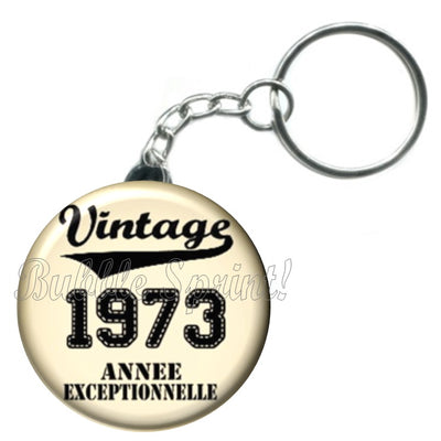 Porte-clés date vintage 1973