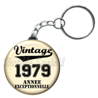 Porte-clés date vintage 1979