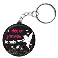Porte-clés mois, née en Janvier