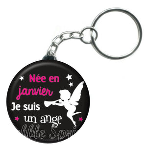 Porte-clés mois, née en Janvier