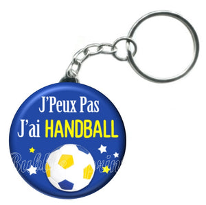 Porte-clés J'peux pas j'ai handball