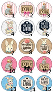 Cabochon en verre lapin