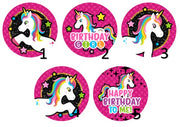 Cabochon en verre licorne