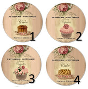 Cabochon en verre gâteaux cup cake