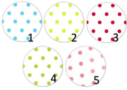 Cabochon en verre pois