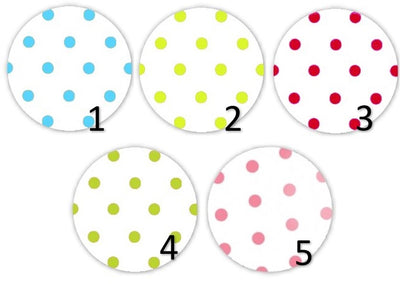 Cabochon en verre pois