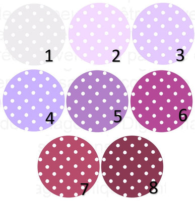 Cabochon en verre pois