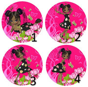 Cabochon en verre miss