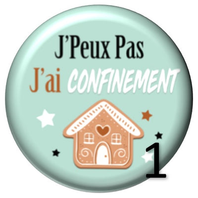 Cabochon en verre j'peux pas j'ai confinement