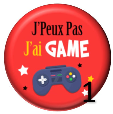 Cabochon en verre j'peux pas j'ai game