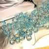 6- Turquoise/ Bubble beads - 13MM